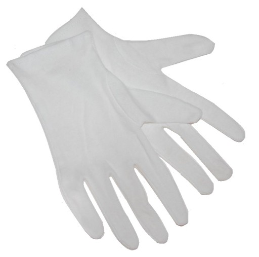 Белые перчатки GLOVES для водителя L/XL