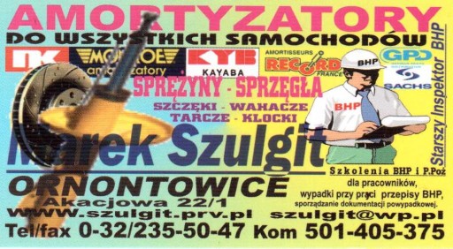 POD SPRĘŻYNY VW TRANSPORTER T5 BLASZAK tył *Śląsk