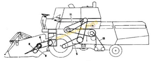 Беговое полотно Massey Ferguson 440 GATES 905921 905920