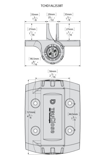 Zawiasy do bramek antypanicznych 21 mm do 70 kg