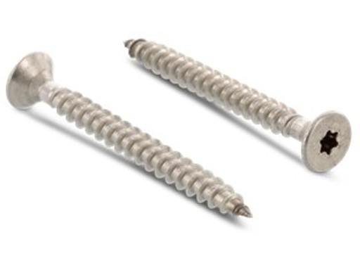 ВИНТЫ ДЛЯ ДЕРЕВА TORX 4x25, НЕРЖАВЕЮЩИЕ, 100 ШТ, МЕБЕЛЬ