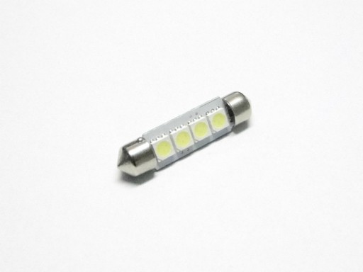 ЛАМПОЧКА 4 LED 5050 ТРУБА 41мм C5W ФЕСТОН 24В TIR