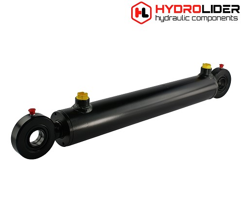 SIŁOWNIK CYLINDER TŁOK HYDRAULICZNY 50/28 SKOK 300mm U25 L:480 HYDROLIDER