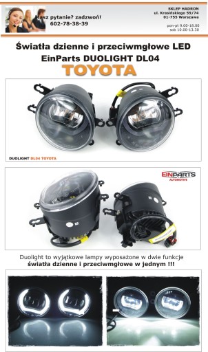 TOYOTA HALOGEN LED DRL дневные ходовые огни