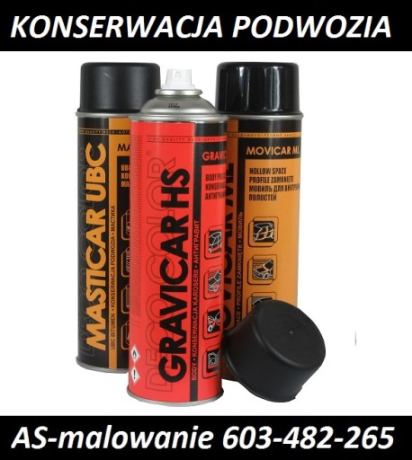 Konserwacja podwozia progów 500ml baranek SPRAY Gr