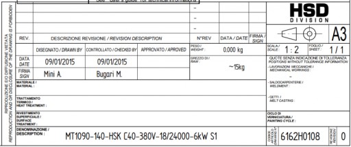 Elektrowrzeciono HSD 7,2kW 24000RPM HSK C40 380V