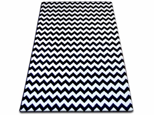 Ковер 160x220 SCANDINAVIAN ZIGZAG BLACK SK #GR1671