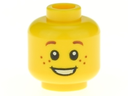 LEGO Head улыбка веснушки 3626cpb0471 желтый