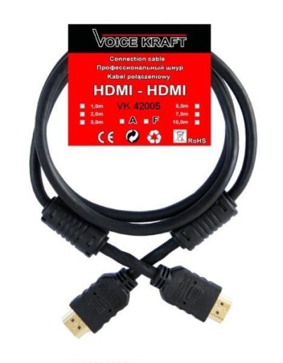 Przewód Kabel HDMI - HDMI 5m FULL HD 3D