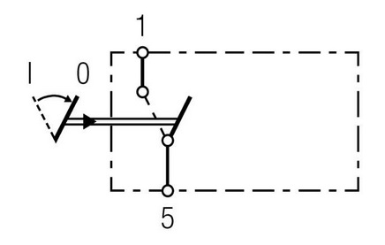 Переключатель освещения 0-1 Выкл.-Вкл. 2-контактный плоский 12 В 16 А или 24 В 8 А