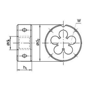 МАТРИЦА M14x1,5 DIN-22568 6g HSSE INOX (FANAR)