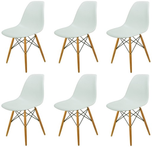 Набор из 6 стульев Design DSW France БЕЛЫЙ