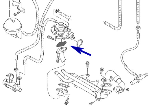 Zaślepka EGR VW Audi Skoda Seat Ford 1.9 TD TDI