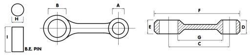 WOSSNER Шатунный вал HONDA CR 125 (88-07) CRANK