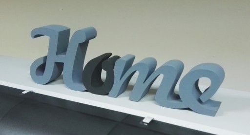 HOME надпись буквы связаны 3D украшение
