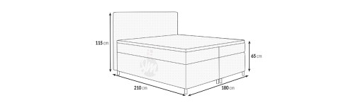 КОНТИНЕНТАЛЬНАЯ КРОВАТЬ СЕНИОР 180Х200 (Тип 1)