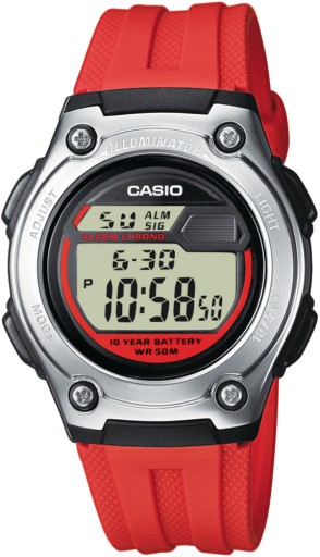 Мужские часы CASIO W-211-4AVES WR50M HIT24!