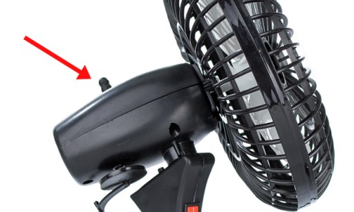 WIATRAK WENTYLATOR SAMOCHODOWY OBROTOWY 12V 5''
