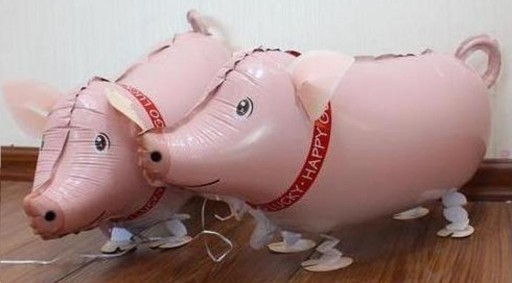 воздушный шар из фольги СВИНЬЯ поросенок животное домашнее животное