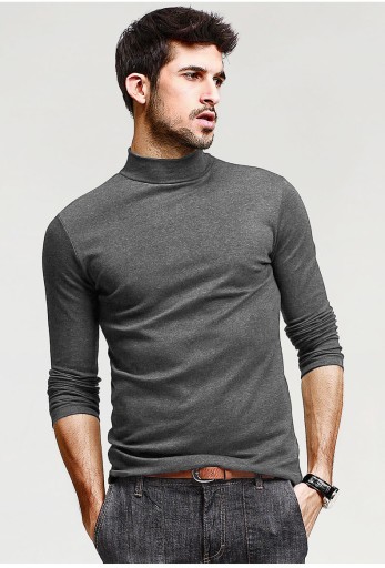 Elegancki półgolf sweter męski golf WXM XXL antrac