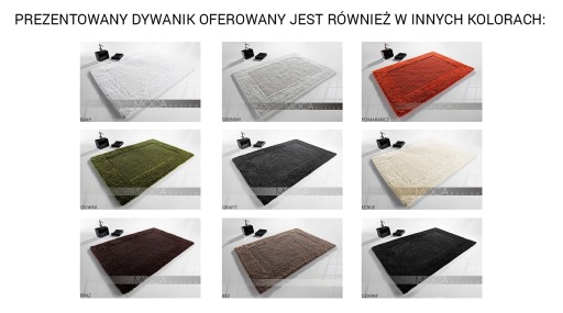 DYWANIK GRUBY BAWEŁNA MOCA DESIGN 50x75 ECRUE