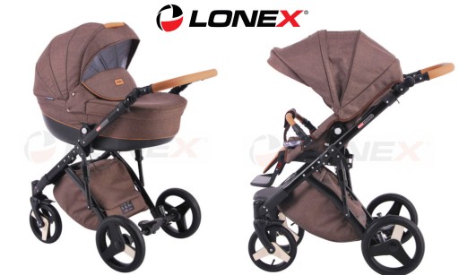 Wózek dziecięcy 2w1 Comfort Prestige Lonex niebies