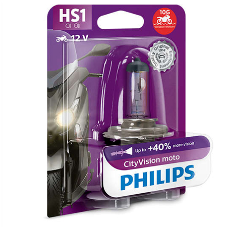 Лампа Philips HS1 CityVision Moto +40% света