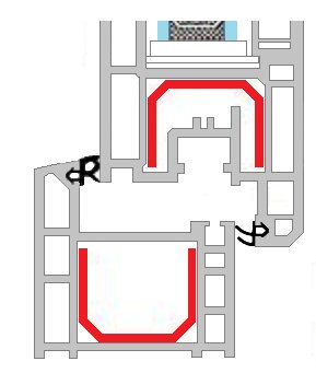 Уплотнитель оконный s-1388
