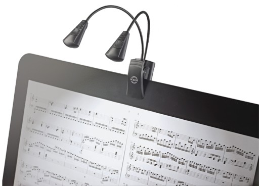 K&M 12244 2LED настольная лампа с 2 гибкими стойками