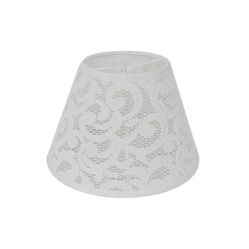 LAMPSHADE Люстра-конус 1S 15/11h с вышивкой кружевом белого цвета