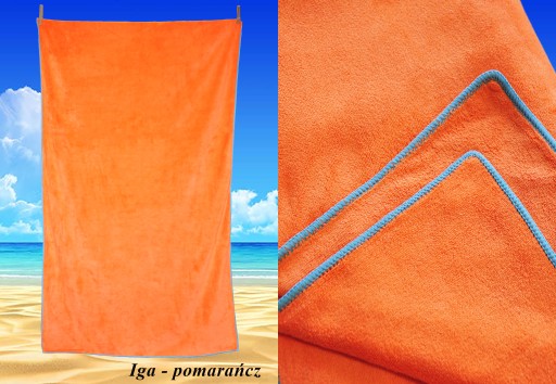 RĘCZNIK EUROFIRANY PLAŻOWY 80x160 MIKROFIBRA