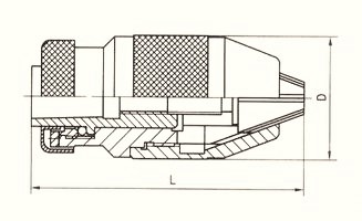 Самозажимной сверлильный патрон B16 1-16 мм.