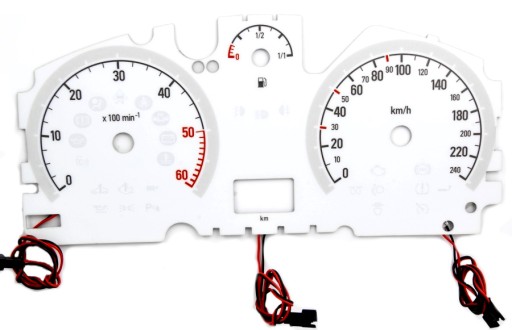 Opel Astra H модель 1 MOMAN Indiglo циферблаты счетчика