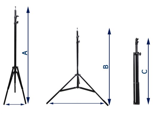 Studyjny statyw oświetleniowy 118-320 cm 1/4'' 817