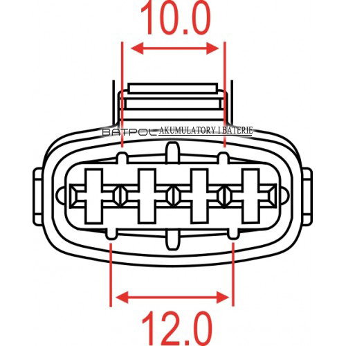 РАЗЪЕМ ИНЖЕКТОРА Z/4 BOSCH 4PIN 1928403112 JPT