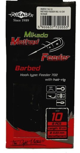 MIKADO HACZYKI DO METODY 10cm Z WŁOSEM B11W-10 10