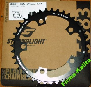 STRONGLIGHT ROAD DISC SPACE 110 мм 39T ВНУТРЕННИЙ ЧЕРНЫЙ