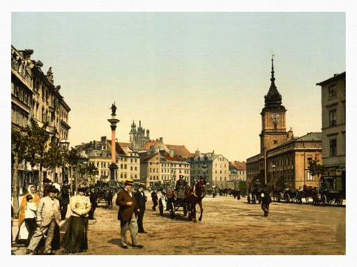 ВАРШАВА Краковское Предместье 1890 г.