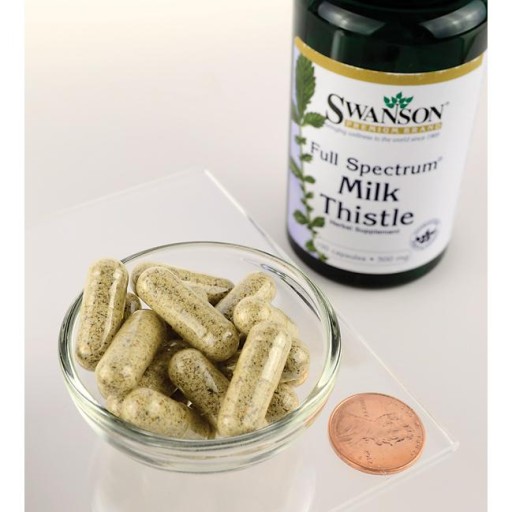 SWANSON MILK THISTLE ostropest plamisty WĄTROBA trawienie JELITA 100 kaps