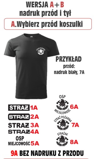 Koszulka STRAŻAK STRAŻ na prezent osp t-shirt S