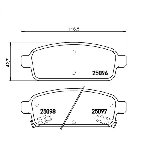 MIKODA BLOCKS 71651 CHEVROLET ORLANDO TRAX задний мост