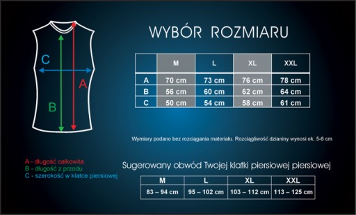 KOSZULKA TERMOAKTYWNA BEZRĘKAWNIK - BERENS XXL