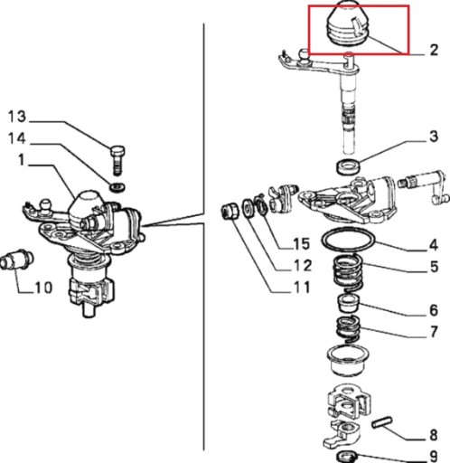 Крышка переключателя передач Alfa Romeo 145 146