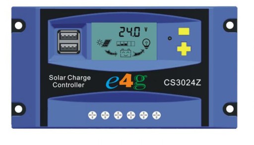 КОНТРОЛЛЕР СОЛНЕЧНОЙ ЗАРЯДКИ LCD 30A 12V/24V PWM KL