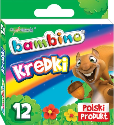 Восковые мелки BAMBINO 12 ЦВЕТОВ