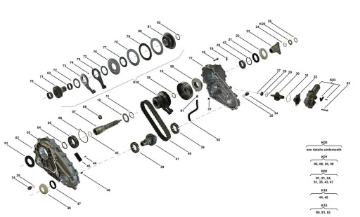 УПЛОТНЕНИЯ РЕДУКТОРА BMW X5 E53 ATC500 xDRIVE