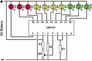 LM3914N-1 Светодиодный драйвер DIP18