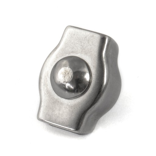Одиночный седельный зажим из НЕРЖАВЕЮЩЕЙ СТАЛИ INOX, кислотостойкий, 4 мм, 20 шт.