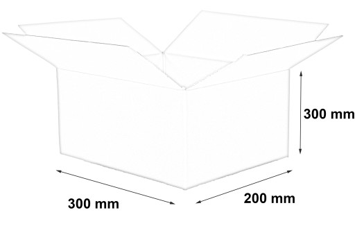 КАРТОННАЯ КОРОБКА 300х200х300 мм 400г 20 шт.