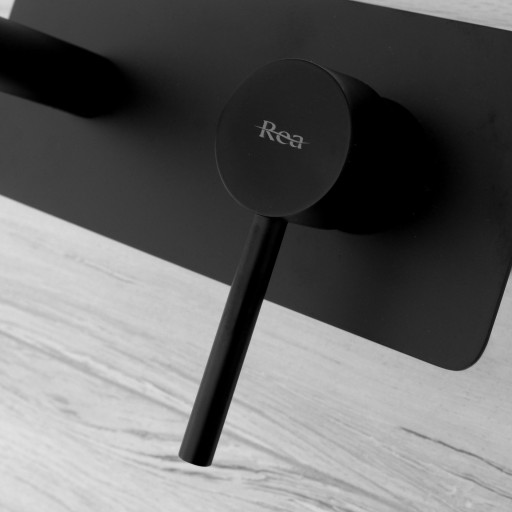 VIVA BLACK + BOX Черный смеситель скрытого монтажа - REA
